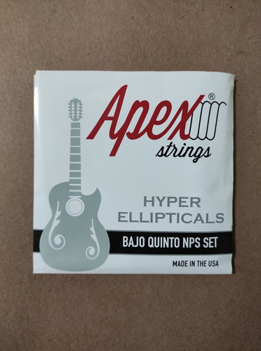 Set De Cuerdas Apex Para Bajo Quinto Níquel 