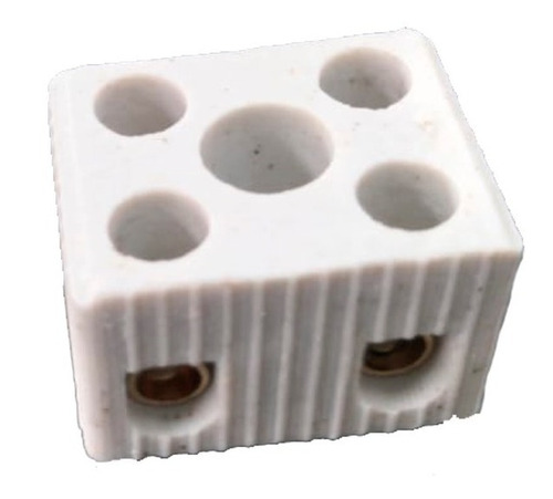 Kit 3 Boiler Conector Porcelana Bipolar Ceramico 16mm Fertak