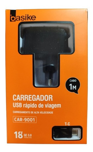 Carregador Celular Turbo Tipo-c Basike 18w Universal