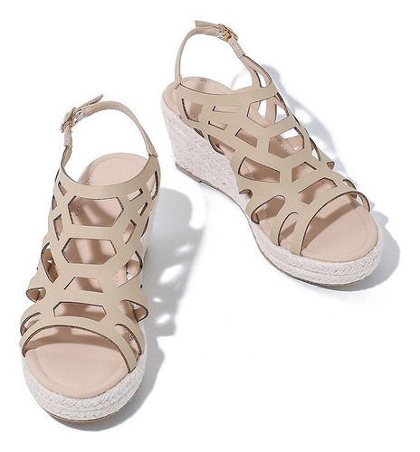 Sandalias De Tacón Grueso Para Mujer, Zapatos Con Hebilla Y