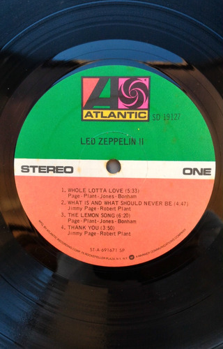 Led Zeppelin Ii Vinil Americano. Clássico Rock. Lp Desejado. (Usado)