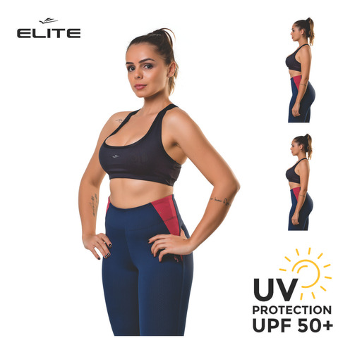 Top Deportivo Dama Elite Fitness Entrenamiento Running Uv50+