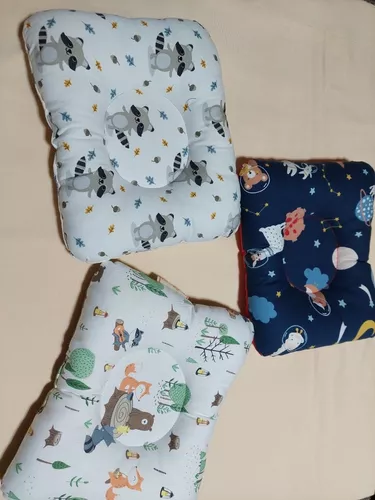 Almohada Para Bebe Cuna ,cochecito Huevito Cabeza Plana