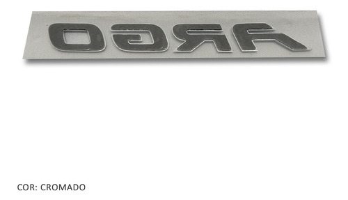 Emblema Cromado Tampa Traseira Fiat Argo Drive 2019 Original