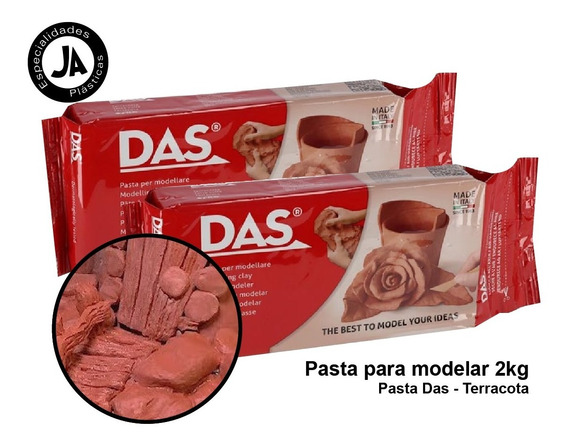 DAS 321025 Beige Pack de 6 pastillas de pasta para modelar 
