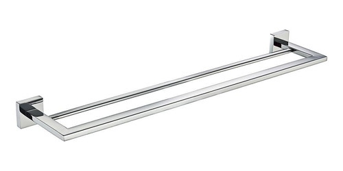 Toalheiro Duplo Reto 60cm Inox Polido Eterna Italy Line