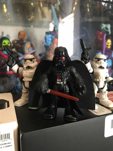 Star Wars Galacric Heroes Darth Vader & 2 Stormtrooper (Usado)