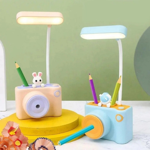 Lámpara Led 3en1 Escritorio Con Organizador Para Estudio