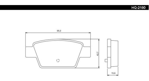 Pastilla De Freno Trasera Bendix Fiat Stilo Desde 2001