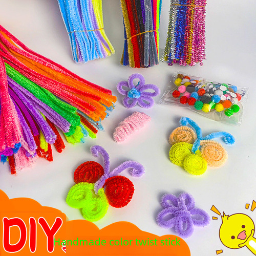 Set De Construcción 10 Colores Lana Para Manualidades Niños
