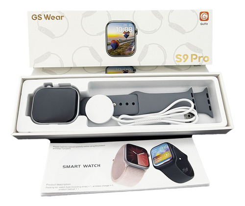 Relógio Smartwatch S9 Pro 45 Mm Série 9 Caixa Prateado Pulseira Prateado Bisel Prateado Desenho Da Pulseira Lisa
