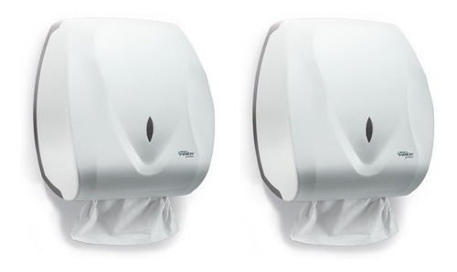Imagem 1 de 1 de 10 Unidades Dispenser De Papel Toalheiro Branco Velox Design
