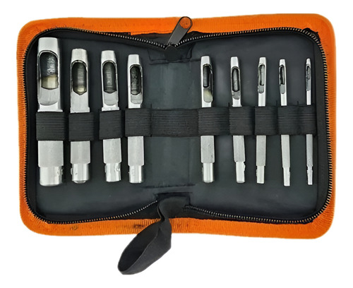 Kit Set Juego Sacabocado De Impacto 9 Pcs // Au