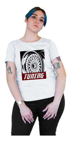 Playera Para Fiestas En Oferta Blanca De Dama Tunear Carros 