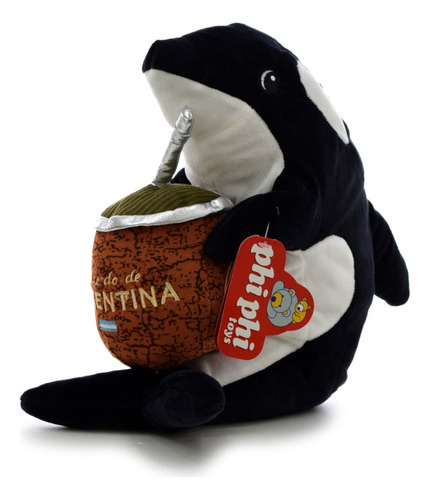 Peluche Orca Con Mate Infantil Apego Regalo