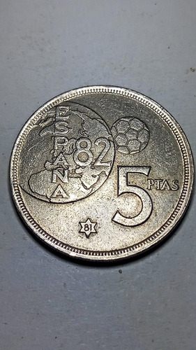 5 Pesetas 1980 España 82 *81