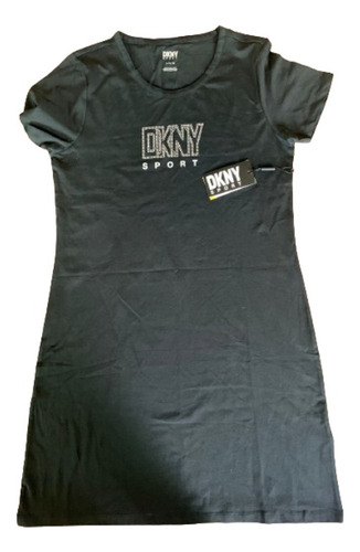 Vestido Corto Casual Dkny Negro