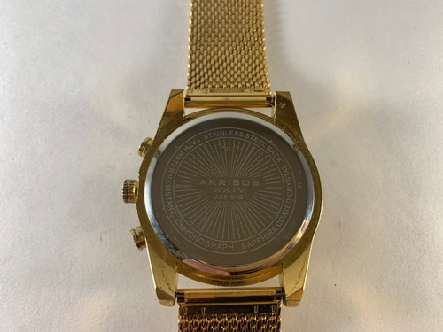 Reloj Akribos Xxiv Ak813 Yellow Gold Exclusivo Swiss Made