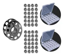 Comprar 50 Bobina Carretilha Canelinha Metal + 2 Estojos Organizador