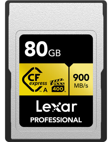 Tarjeta Lexar Cfexpress 80gb Type A Card Gold Series 900mbs