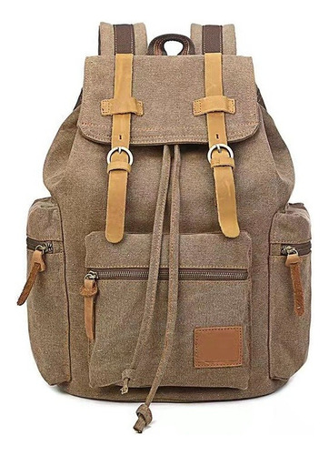 Mochilas De Lona Vintage Para Hombres Y Mujeres Sacos De