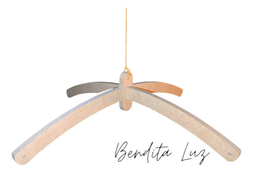 Móvil De Cuna Bebé Encastrable Montessori - Cunero 28cm Mdf9 Marrón Claro