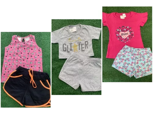 Atacado de Roupa Infantil Feminina, T-shirt, Moletom e outros