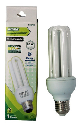 Foco Ahorrador Rotter Ro2705 20w Sin Envolvente Luz De Dia