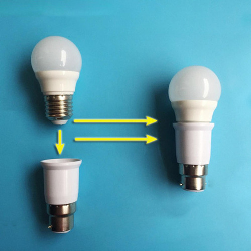 5x B22 A E27 Adaptador De Enchufe De Luz Soporte Adaptador