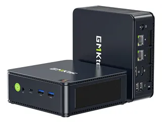 Mini PC GMKtec M5-5700U con Windows 11 PRO, AMD Ryzen 7 5700U Gaming Pc, placa gráfica AMD Radeon Graphics, memoria RAM de 16GB y capacidad de almacenamiento de 512GB - 19V/3.42A color negro