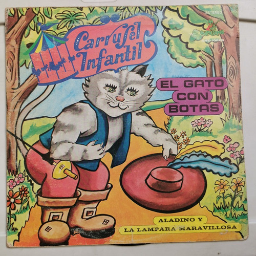 Disco Lp:carrusel Infantil- Gato Con Botas,aladin