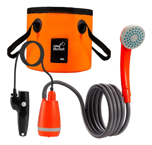 Ducha Portátil, Ducha De Camping Versátil Con Cubo