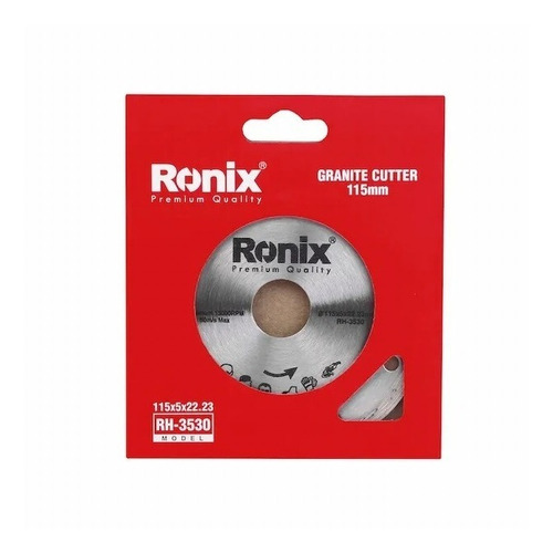 Disco De Corte  Diamantado Continuo  Ronix 115mm 41/2 