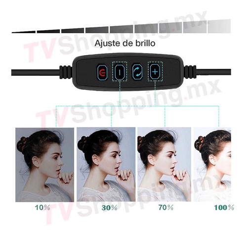 Aro De Luz Led 16 Cm Tripie