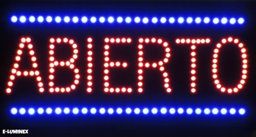 Combo De 3 Carteles Led De Una Sola Palabra A Pedido
