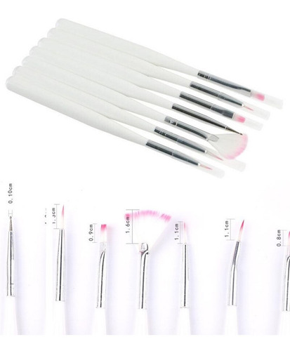 Imagen 4 de 4 de Pinturas Acrílicas Para Uñas Pinceladas Decoración Manicura