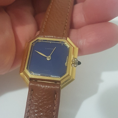 Relogio Cartier Acorda Antigo Do Vovo Todo Original Bonito