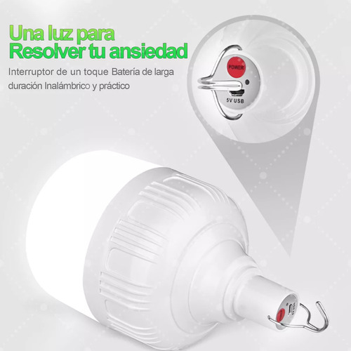 10 Pzs 80w Lámpara Portatil Recargable Emergencia Usb Lámpara Foco Led De Iluminación Led Luces De Emergencia