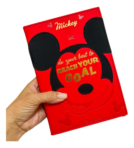 Agenda Mickey A5 Anual Datada Escolar Executiva Dac