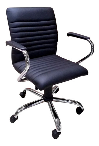 Imagen 5 de 10 de Sillón Oficina Pc Escritorio Brazos Cromados Envio Gratis