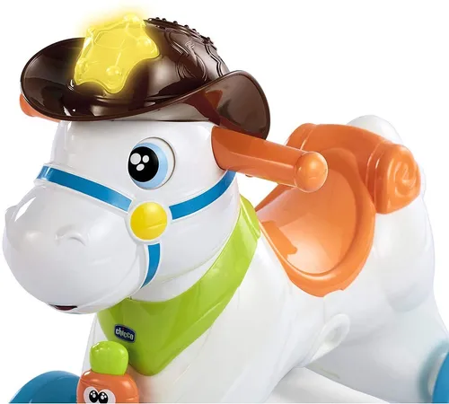 Mecedora Caballito 3n1 Carro Montable Luz Sonido Chicco Ni o
