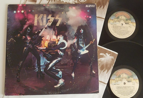 Kiss Alive ! Lp Vinilo Doble Casablanca Crema Usa 76 Hh 