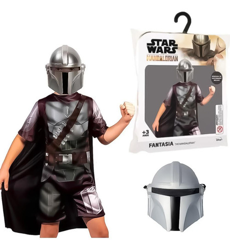 Fantasia Infantil Star Wars Mandalorian Super Magia