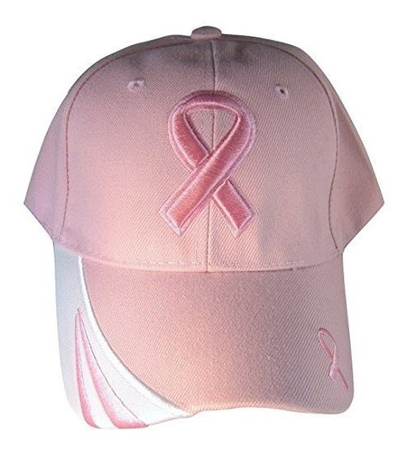 Y&w Headwear Breast Cancer Awareness Rosa, Rosa, Blanco, Tal