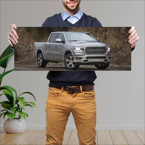 Cuadro 30x80cm Auto 2019 Ram 1500 Laramie Crew C 41