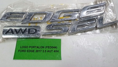 Emblema Portalón Ford Edge 3.5 2017 