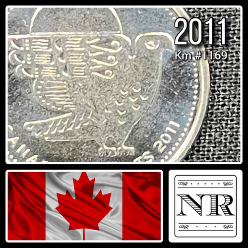 Canada - 25 Cents - Año 2011 - Km 1169 - Halcon Estilizado
