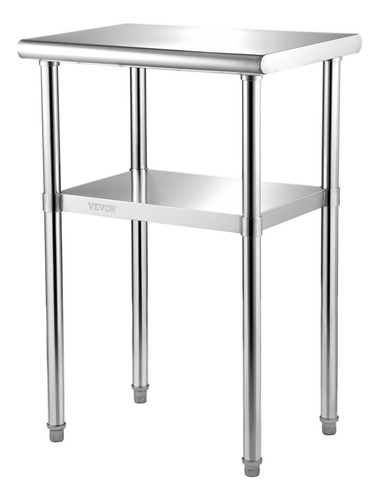 Vevor Mesa De Trabajo De Acero Inoxidable 61x46x91cm 272,4kg
