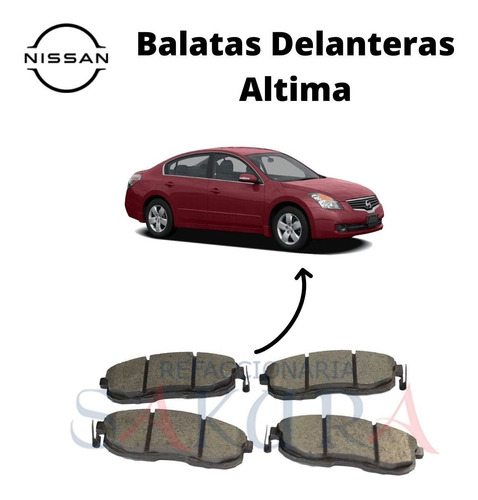 Juego Balatas Delanteras Altima 3.5 2012 Nissan Kv