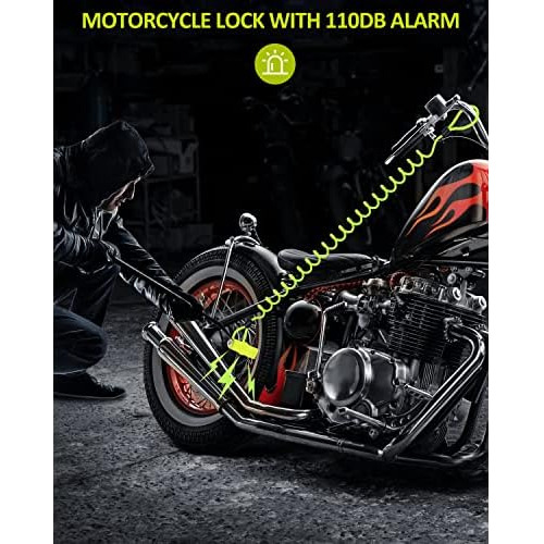 Candado De Disco Freno De Motocicleta Alarma De 110 Db,...